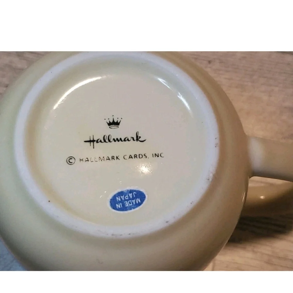 Vtg Hallmark  Bear Cup And Plate Set Cream  Japan Baby